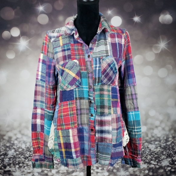 ๐ Rare, vintage Free People Flannel - Picture 1 of 5